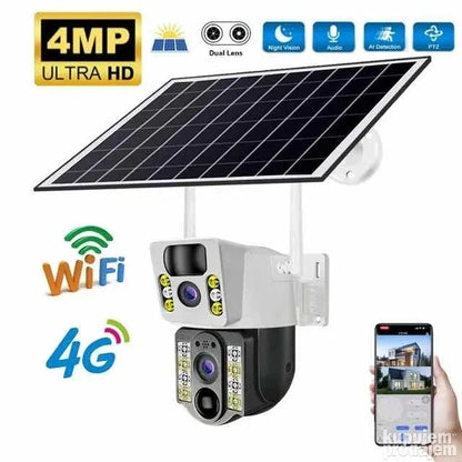 Solarna 4G Kamera - Sim Kartica - WIFi - PTZ - 8 MegaPixela