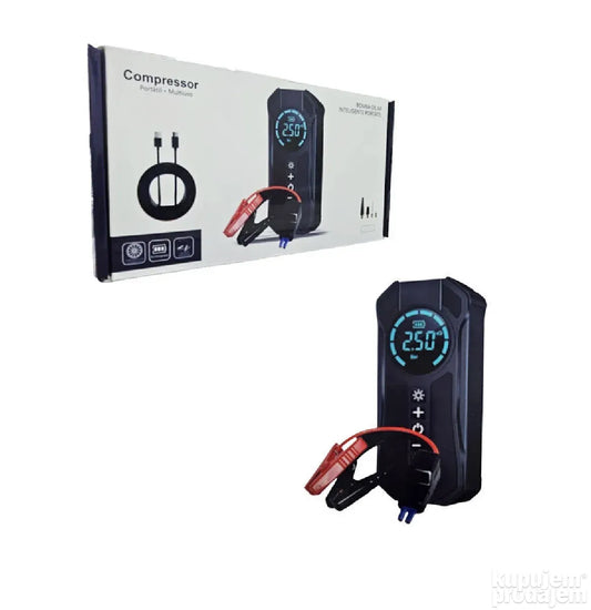 Punjivi bezicni jump starter kompresor
