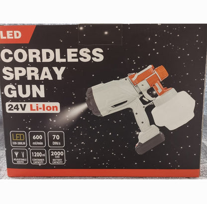 Aku pištolj sa led svetlom za farbanje 24v