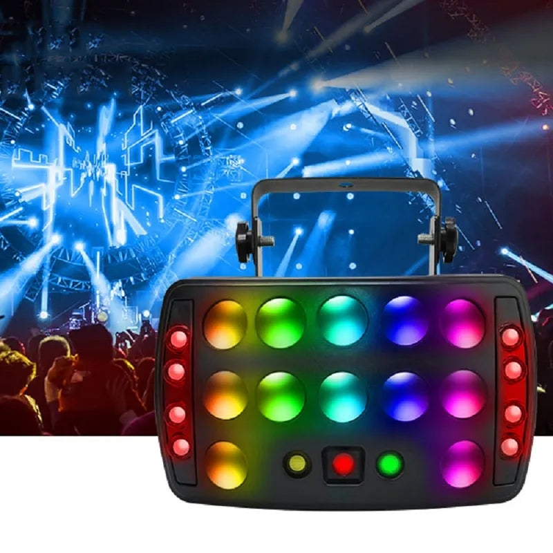 Led Disco Laser RGB DJ Strobe Light DMX512 4u1