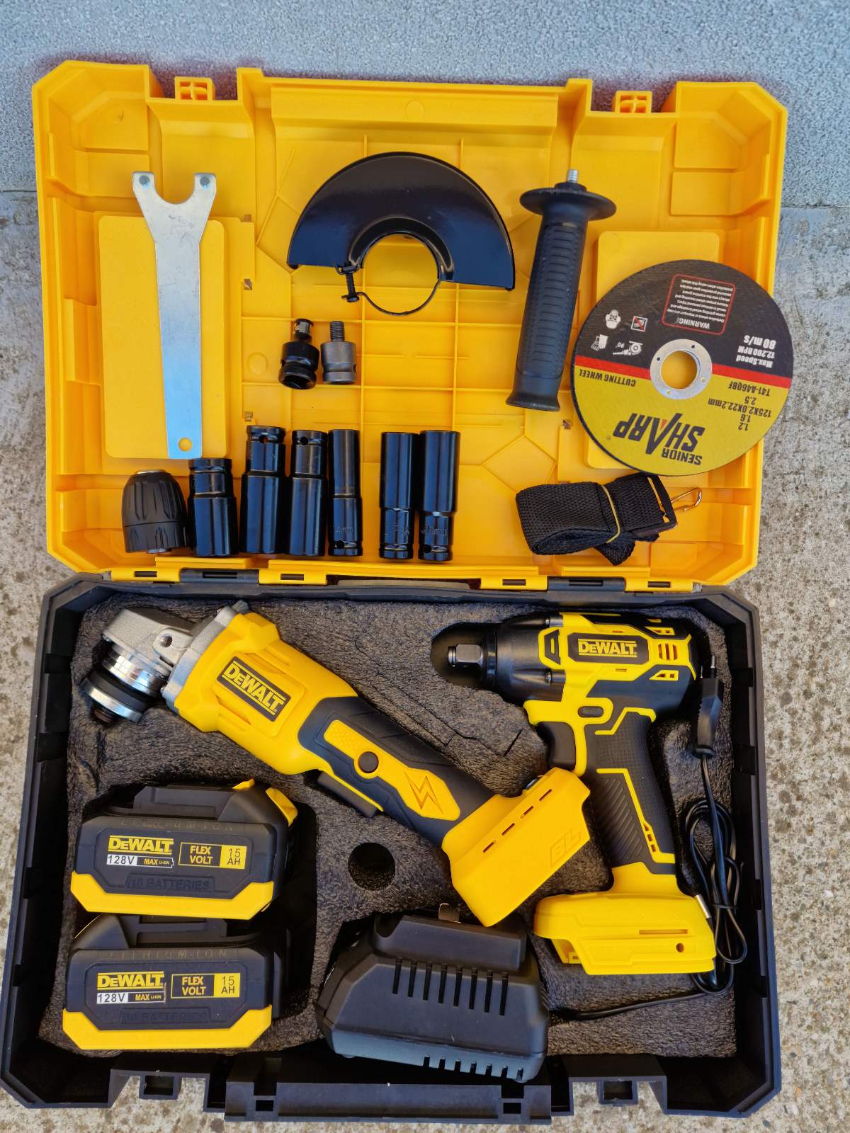 DeWalt Aku Brusilica i Aku udarni odvijac Set