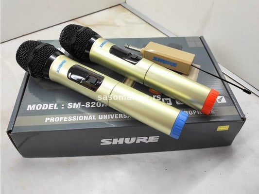 Bežični mikrofon sistem sa dva mikrofona SHURE SM-820A